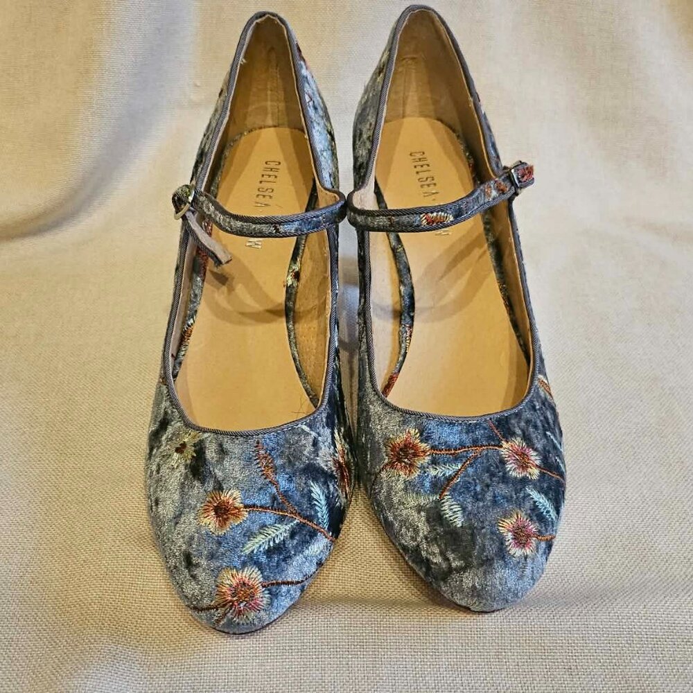 Chelsea & Crew Unique Embroidered Mary Janes